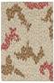 Judy Ross Hand-Knotted Custom Wool Tweed Rug oyster/berry/chestnut